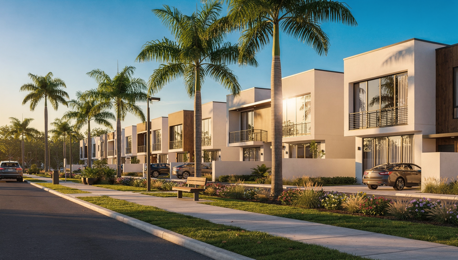 Clearwater new construction home exterior with modern design