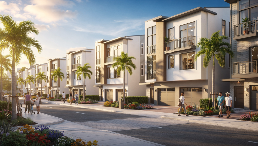 Downtown Clearwater townhomes close to shops and dining