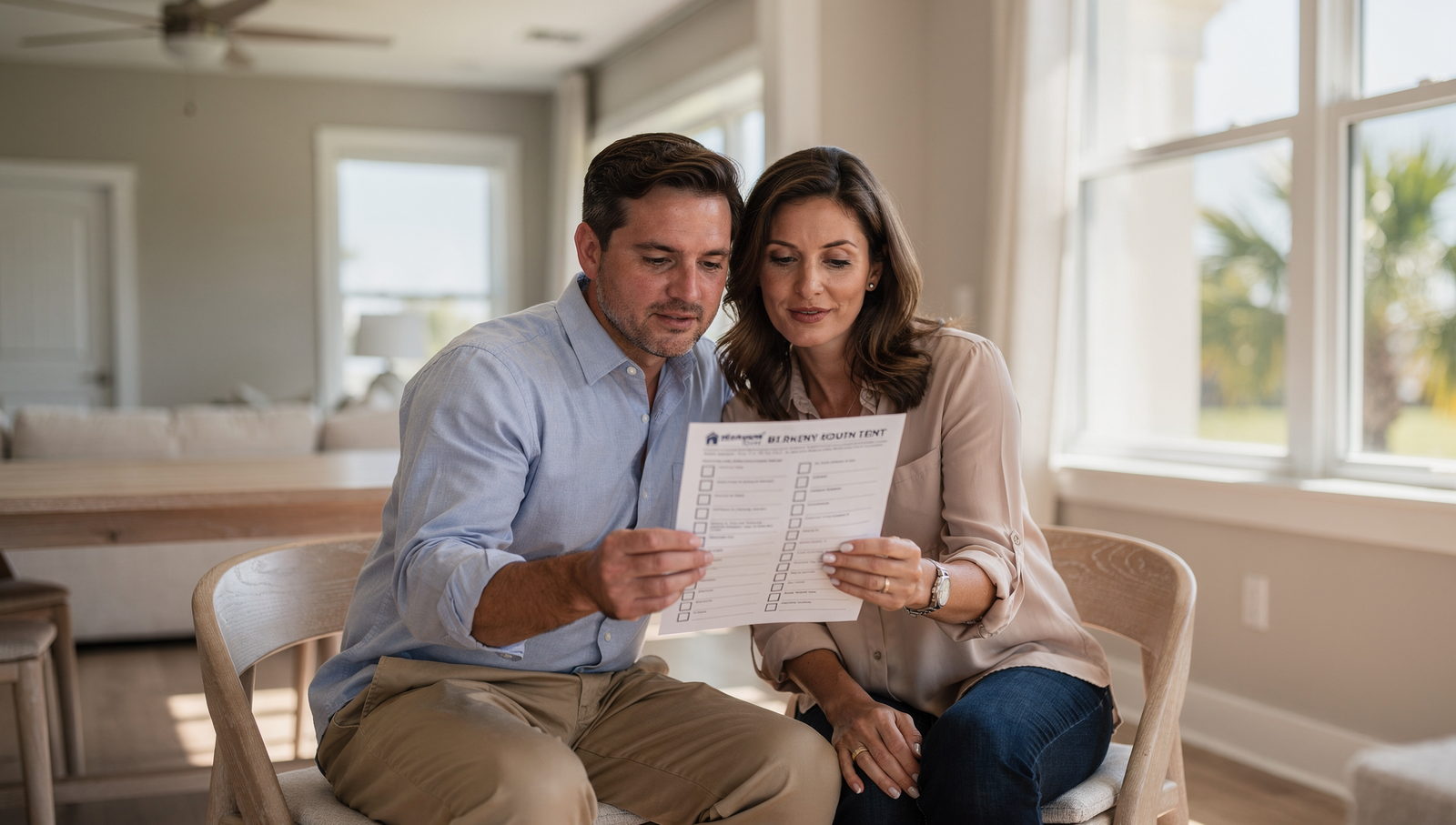 couple looking at a fsbo in florida