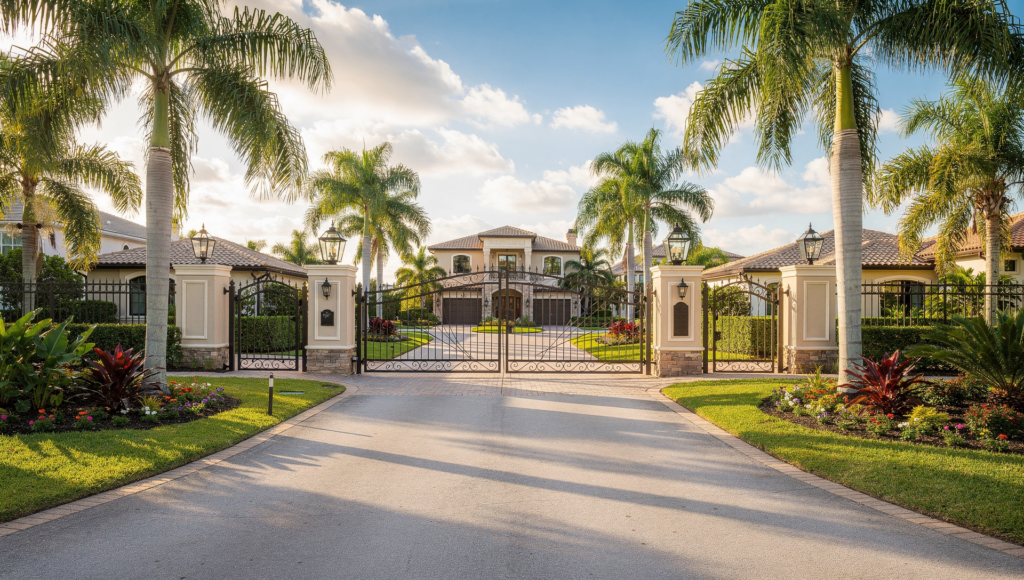 Clearwater gated community amenities with pool and clubhouse