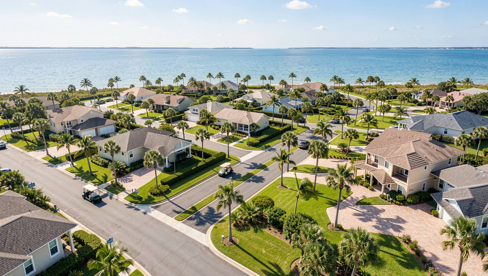 Clearwater retirement communities neighborhood aerial view
